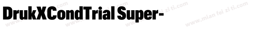 DrukXCondTrial Super字体转换